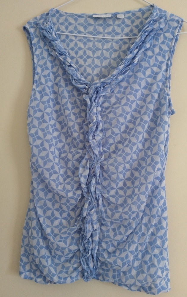 New York and Company Ruffled Tank Size XL